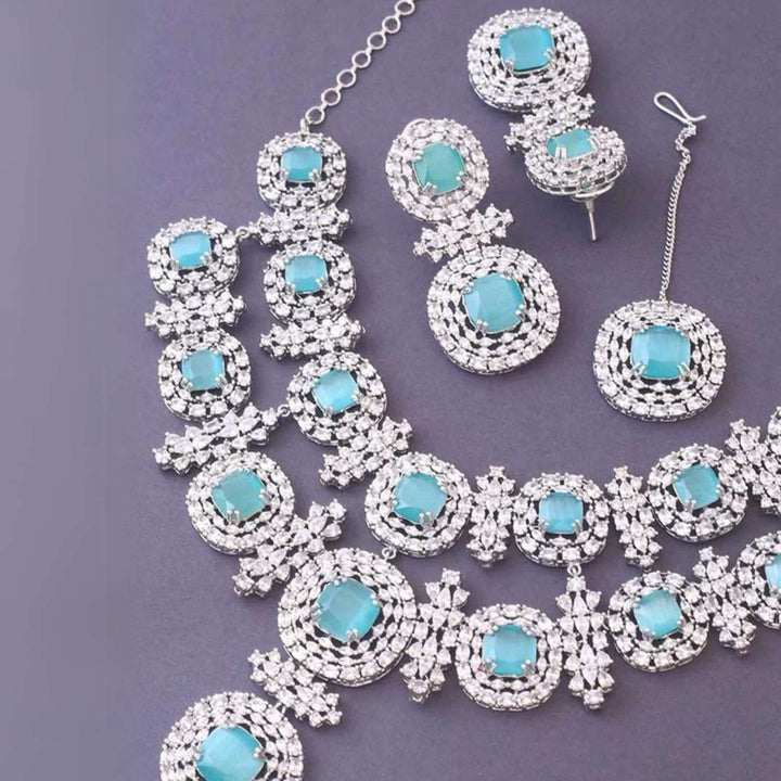 Turquoise Teresa Zirconia Jewellery Set
