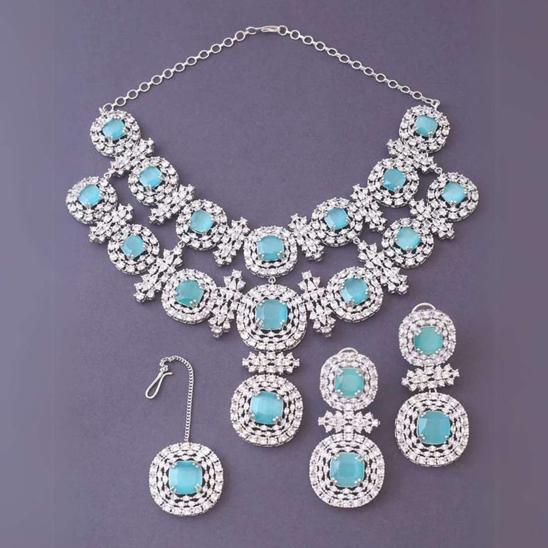 Turquoise Teresa Zirconia Jewellery Set
