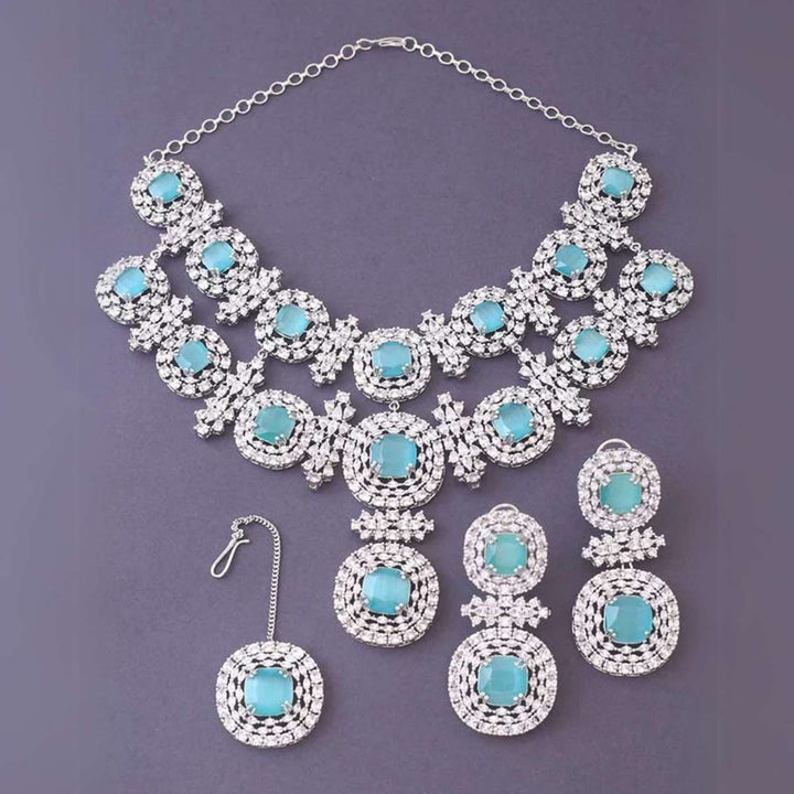 Turquoise Teresa Zirconia Jewellery Set