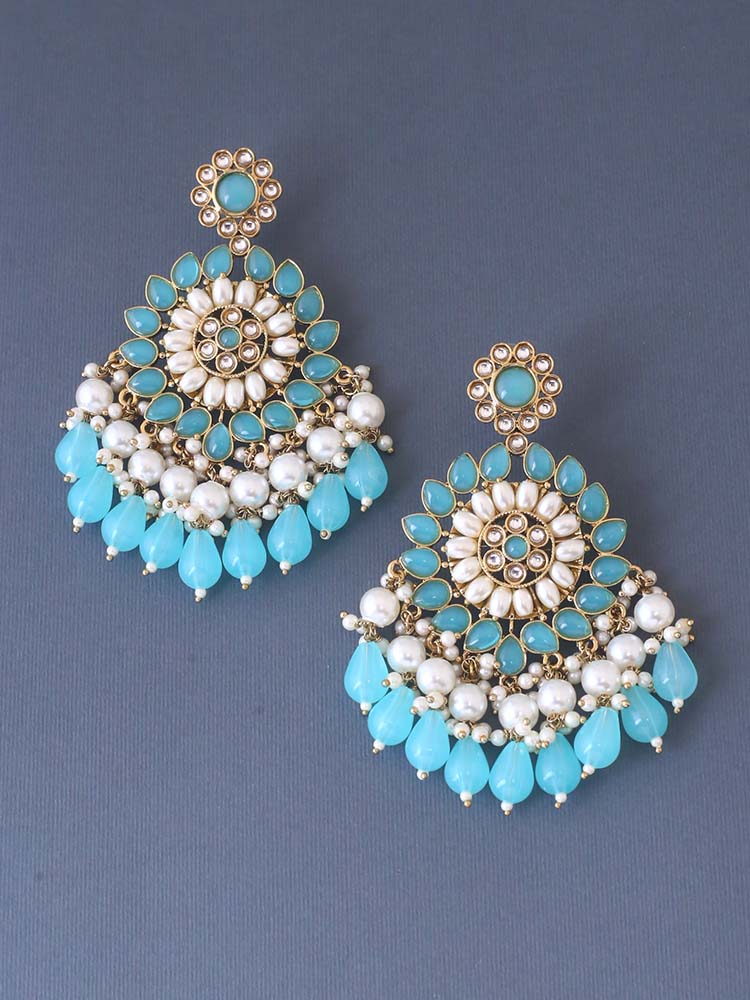 Turquoise Triguna Chaandbalis