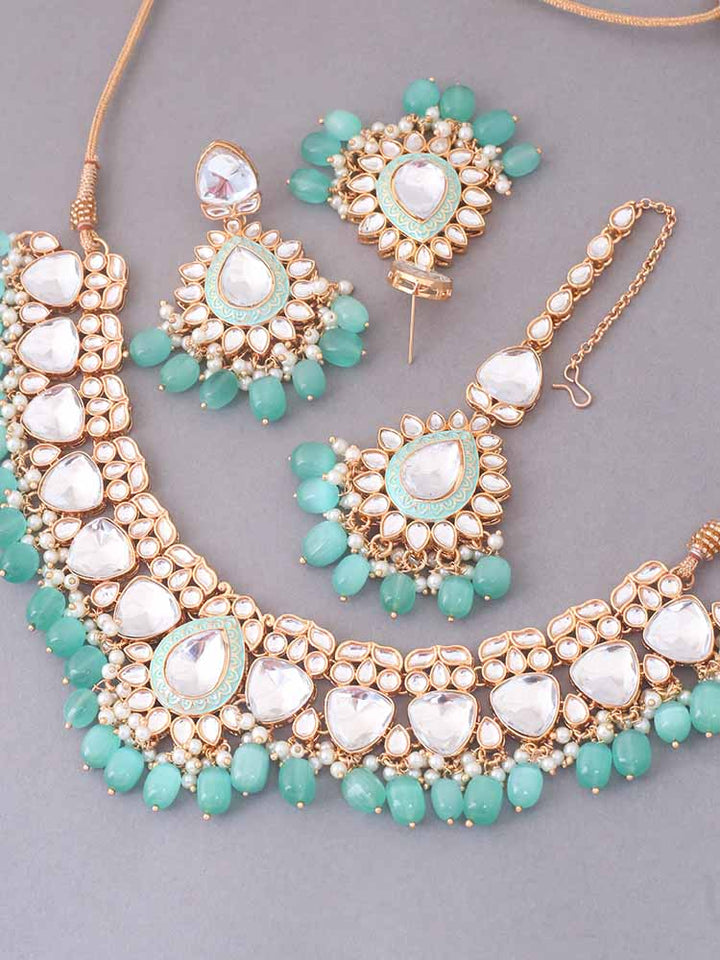 Turquoise Vaanya Jewellery Set