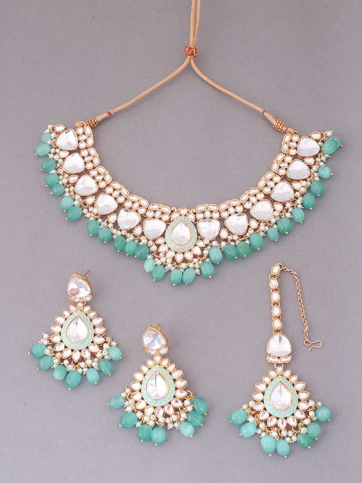 Turquoise Vaanya Jewellery Set