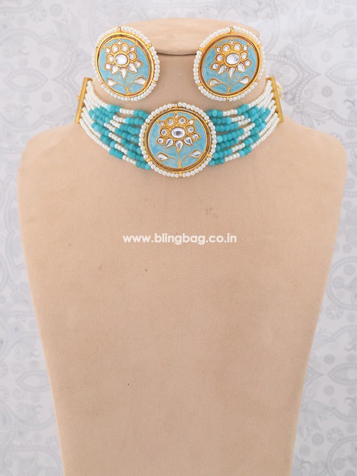 Turquoise Vaengai Jewellery Set