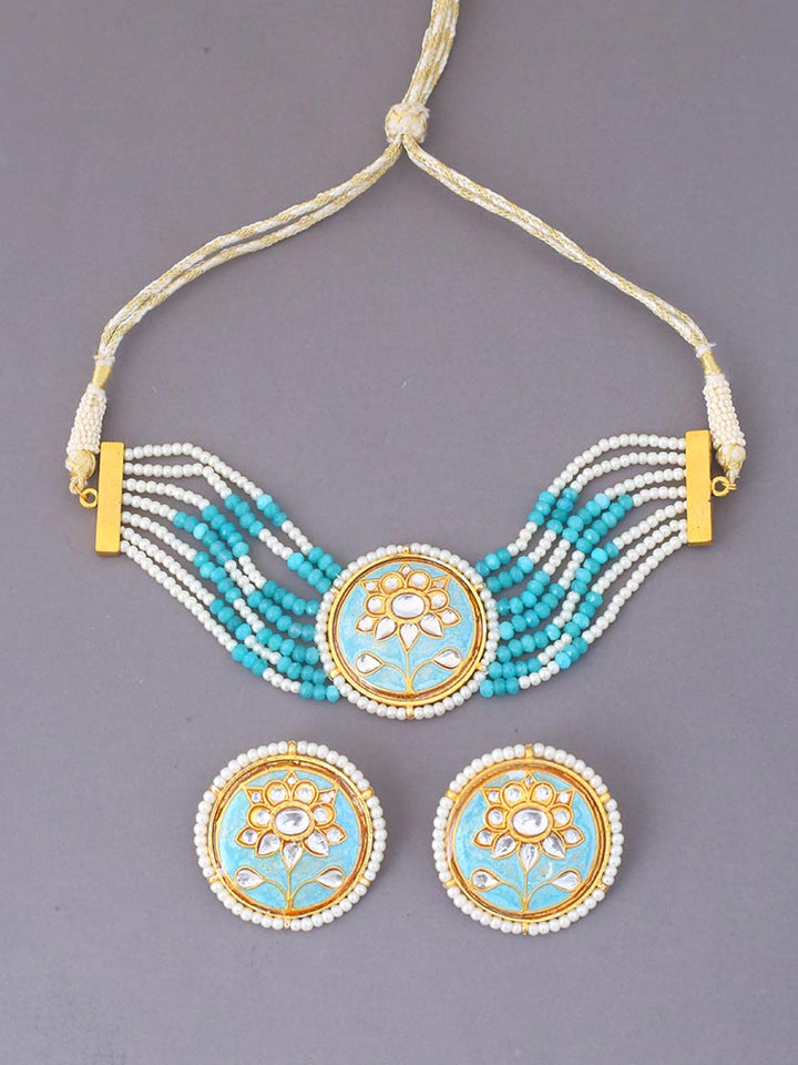 Turquoise Vaengai Jewellery Set