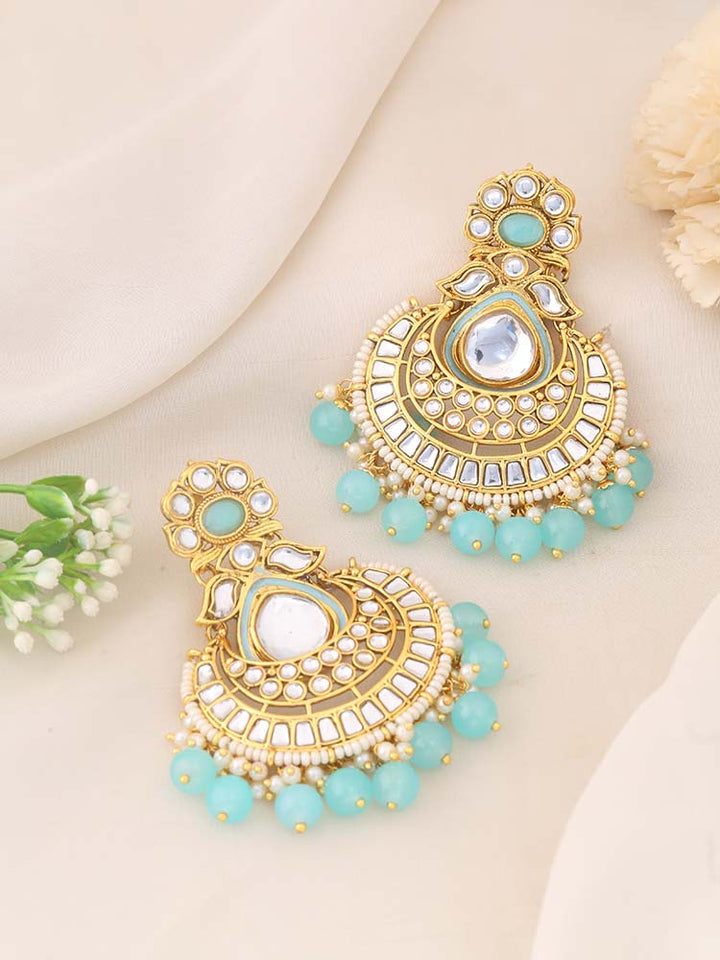 Turquoise Vaibavi Chaandbalis