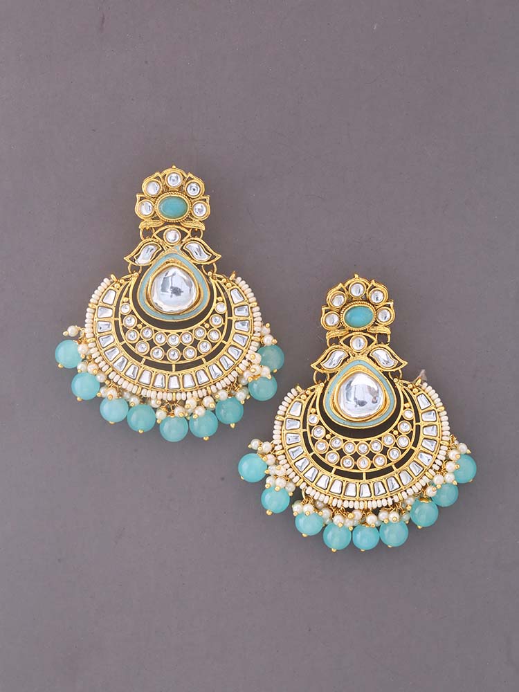 Turquoise Vaibavi Chaandbalis