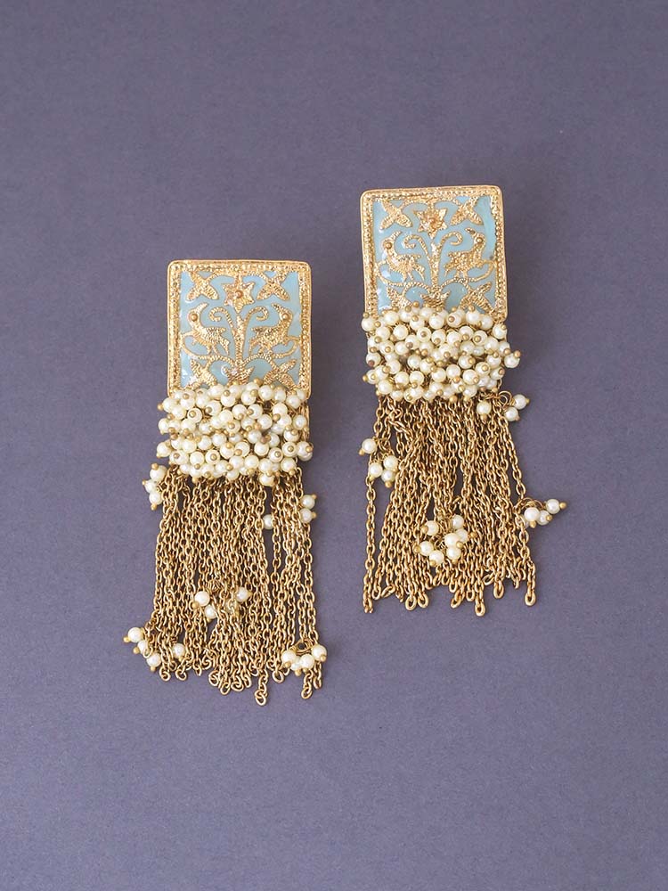 Turquoise Varsha Tassels