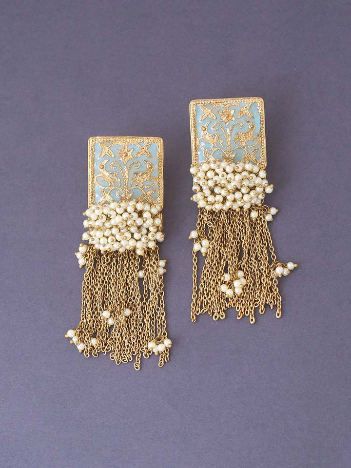 Turquoise Varsha Tassels