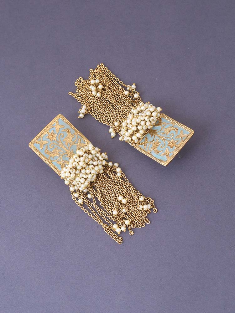 Turquoise Varsha Tassels