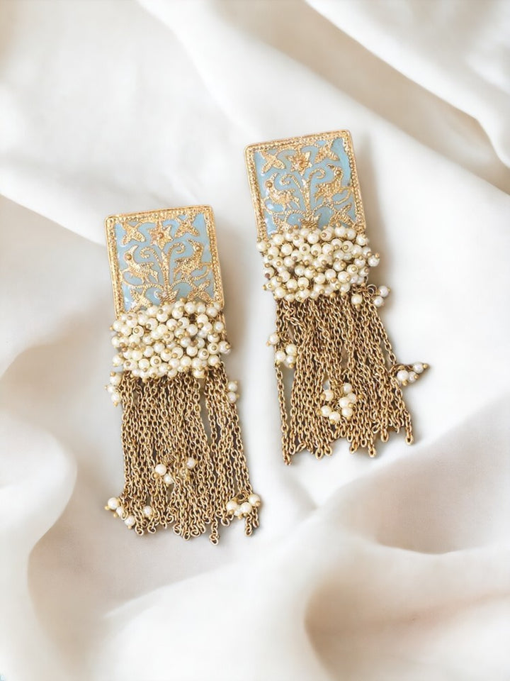 Turquoise Varsha Tassels