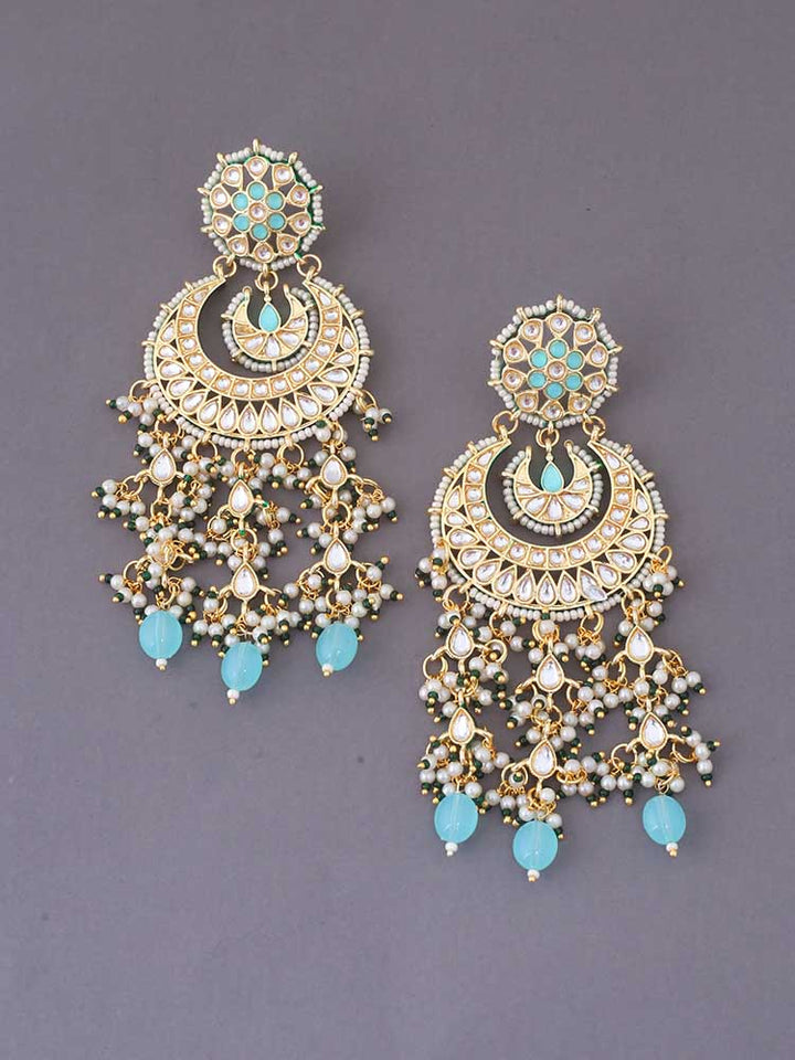 Turquoise Vidhur Chaandbalis
