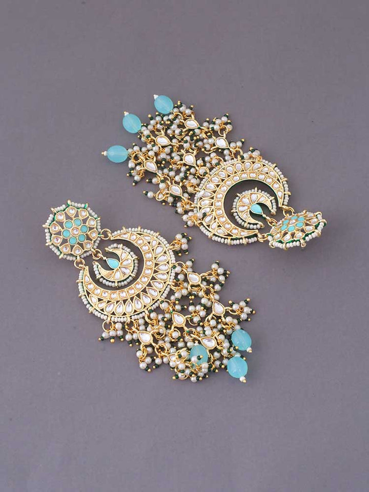 Turquoise Vidhur Chaandbalis