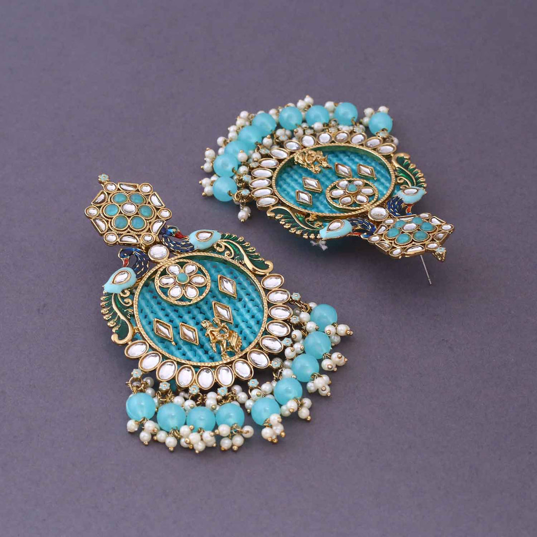 Turquoise Yasmeen Chandbalis