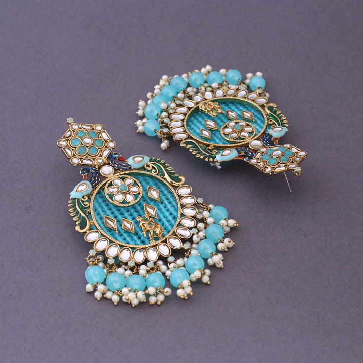 Turquoise Yasmeen Chandbalis