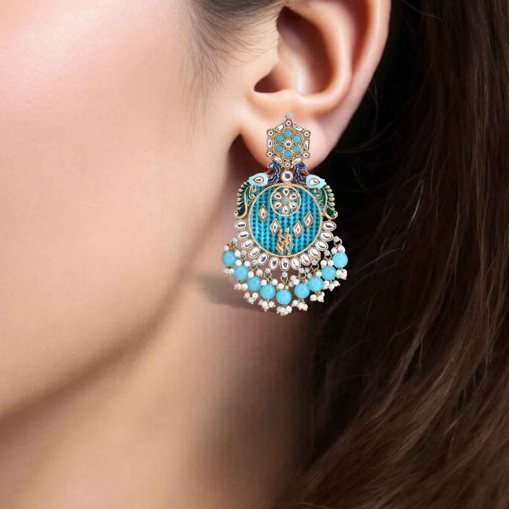 Turquoise Yasmeen Chandbalis