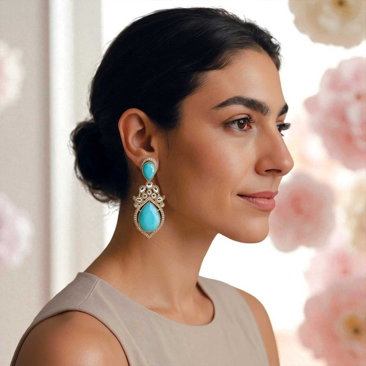 Turquoise Yatra Danglers