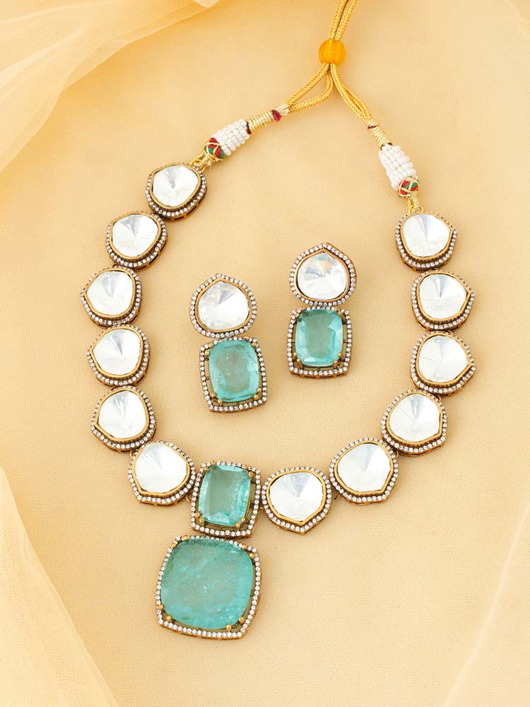 Turquoise Yohana Zirconia Jewellery Set