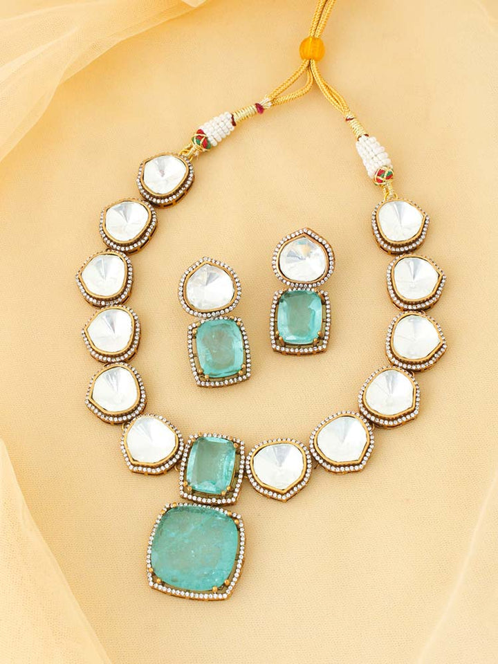 Turquoise Yohana Zirconia Jewellery Set