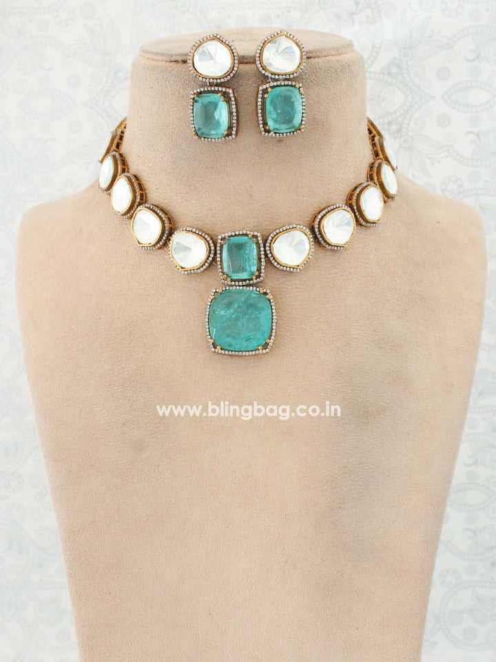 Turquoise Yohana Zirconia Jewellery Set