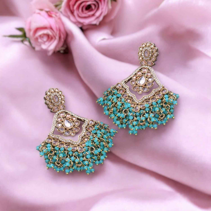 Turquoise Zarna Danglers