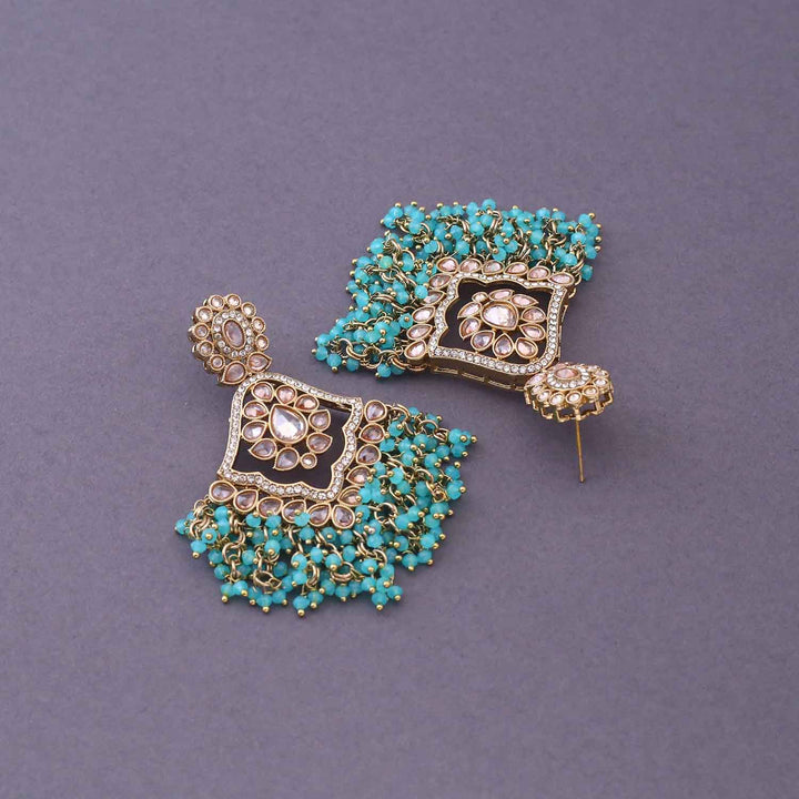 Turquoise Zarna Danglers