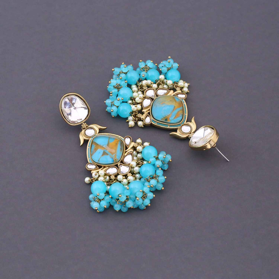 Turquoise Zaynah Danglers