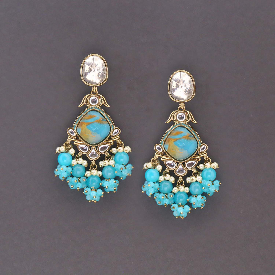 Turquoise Zaynah Danglers
