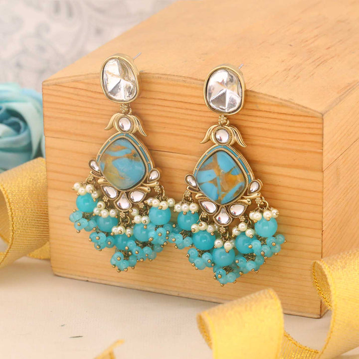 Turquoise Zaynah Danglers