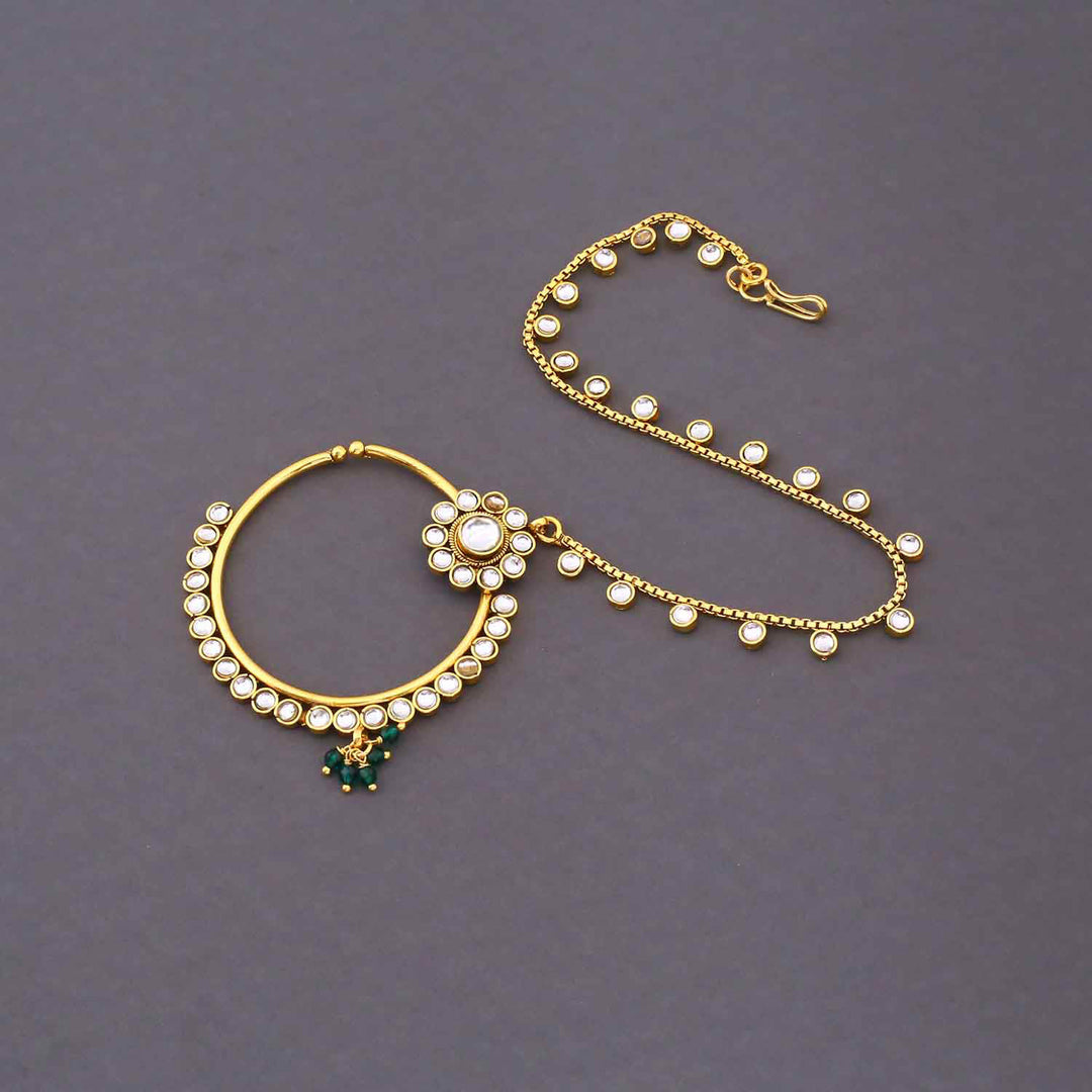 Emerald Tarini Kundan Bridal Jewellery Set