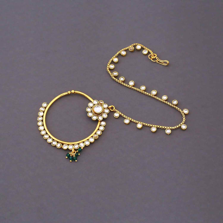 Emerald Tarini Kundan Bridal Jewellery Set