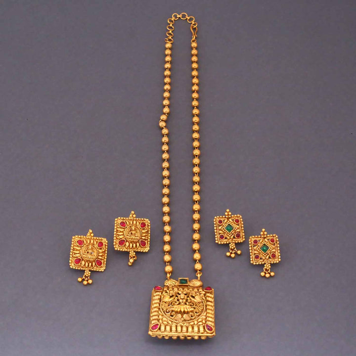 Varina Reversible Temple Jewellery Set- New Arrival