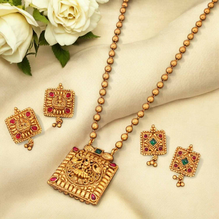Varina Reversible Temple Jewellery Set- New Arrival