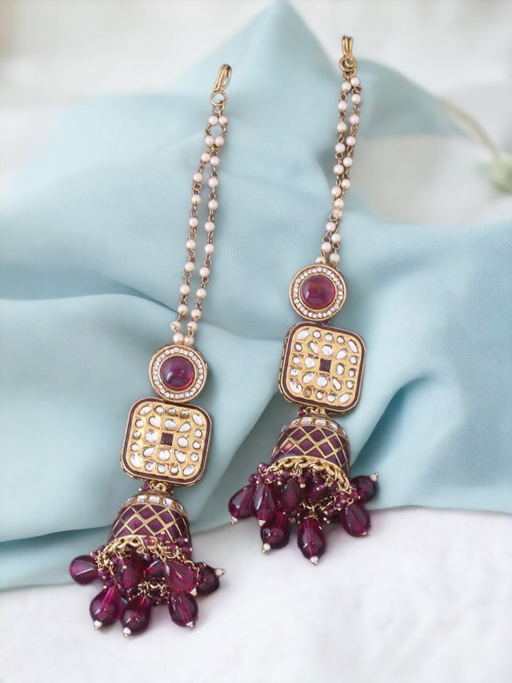 Wine Aditi Sahara Jhumkis