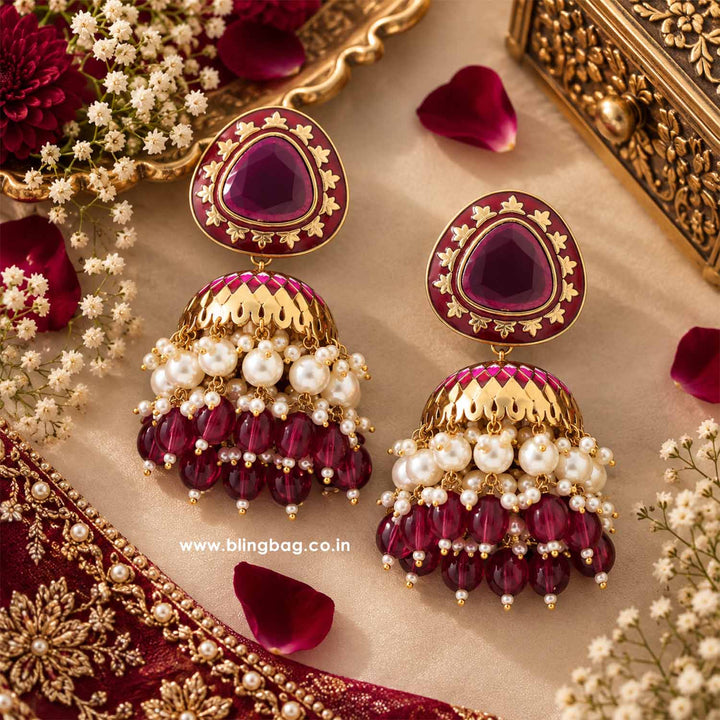 Wine Chetaki Jhumkis