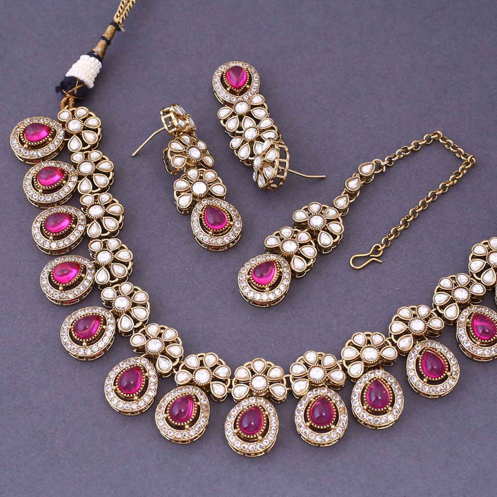 Wine Darcey Victorian Jewellery Set- New Arrival