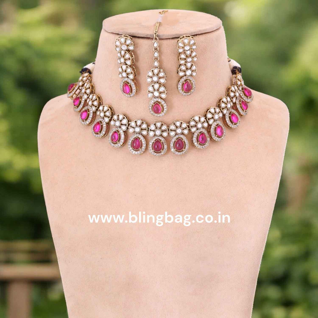 Wine Darcey Victorian Jewellery Set- New Arrival