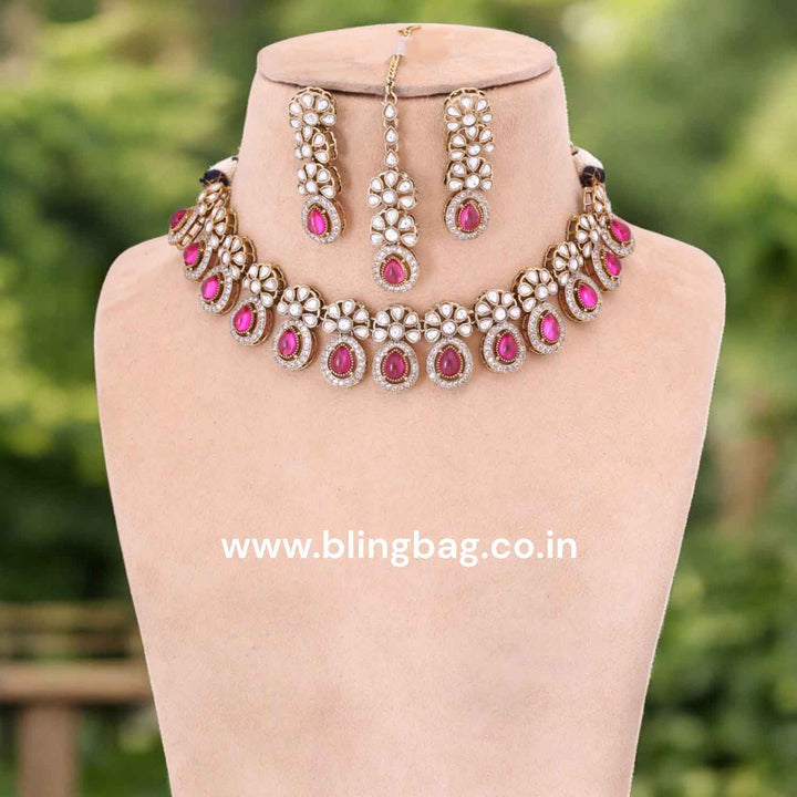 Wine Darcey Victorian Jewellery Set- New Arrival