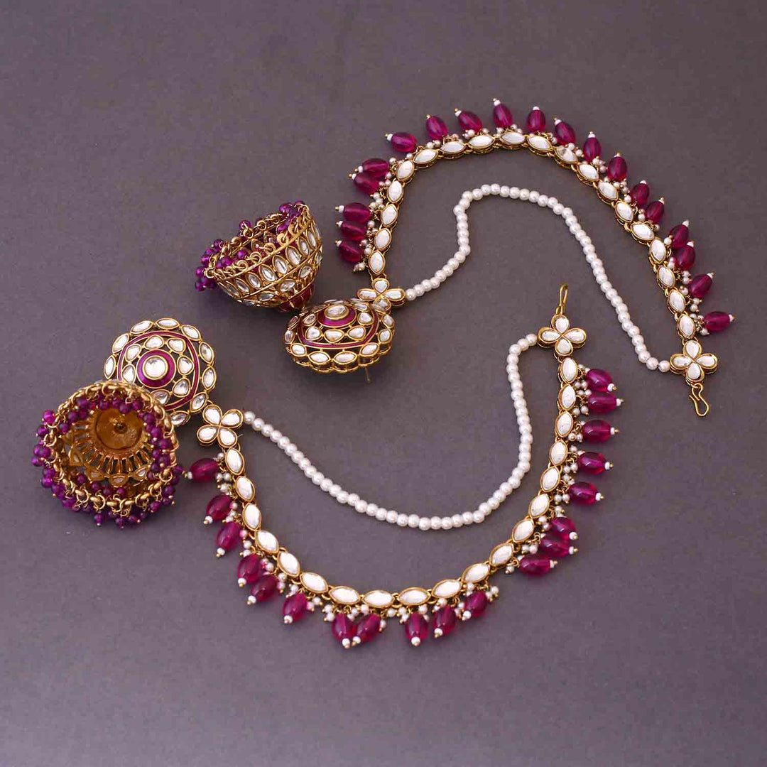 Wine Nutan Sahara Jhumkis