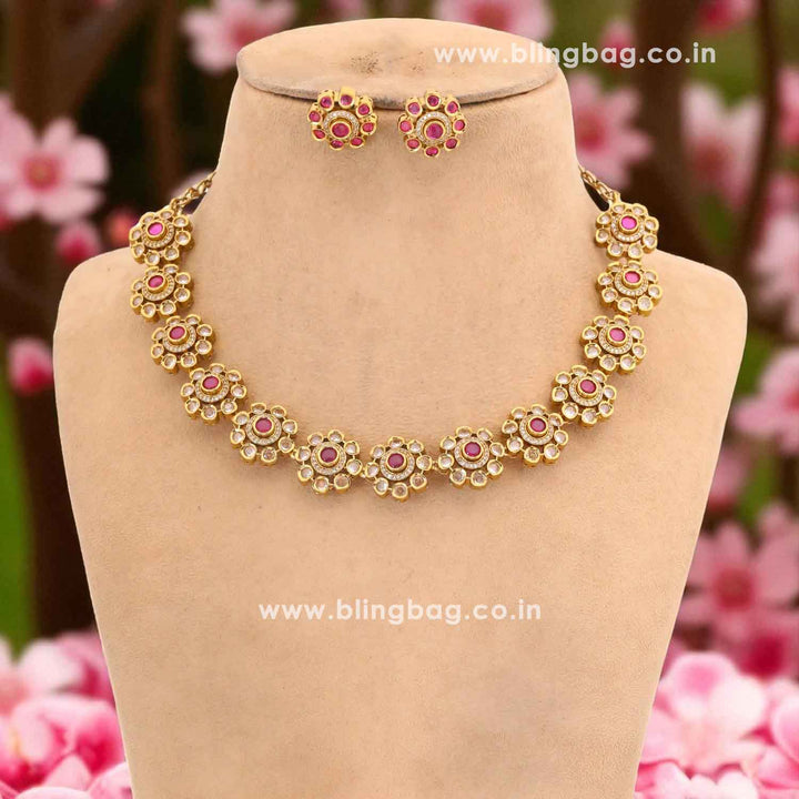 Wine Shimmer Victorian Jewellery Set- New Arrival