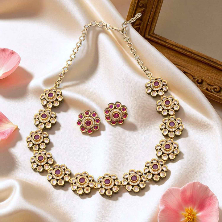 Wine Shimmer Victorian Jewellery Set- New Arrival