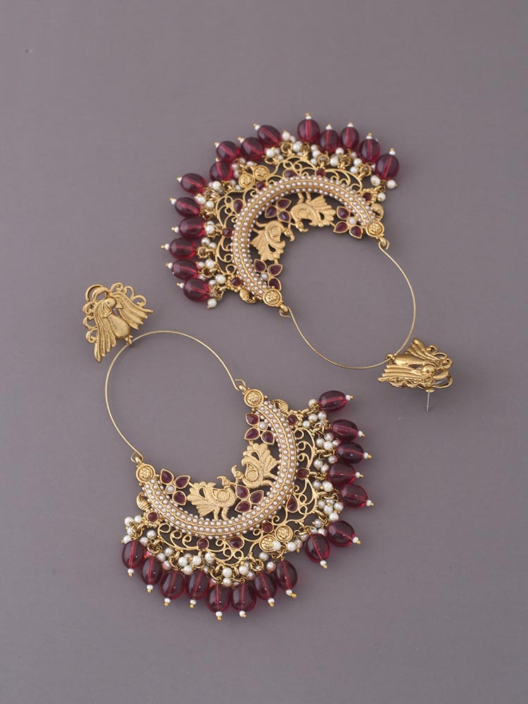 Wine Tulza Ethnic Chandbalis