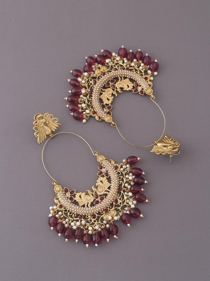 Wine Tulza Ethnic Chandbalis