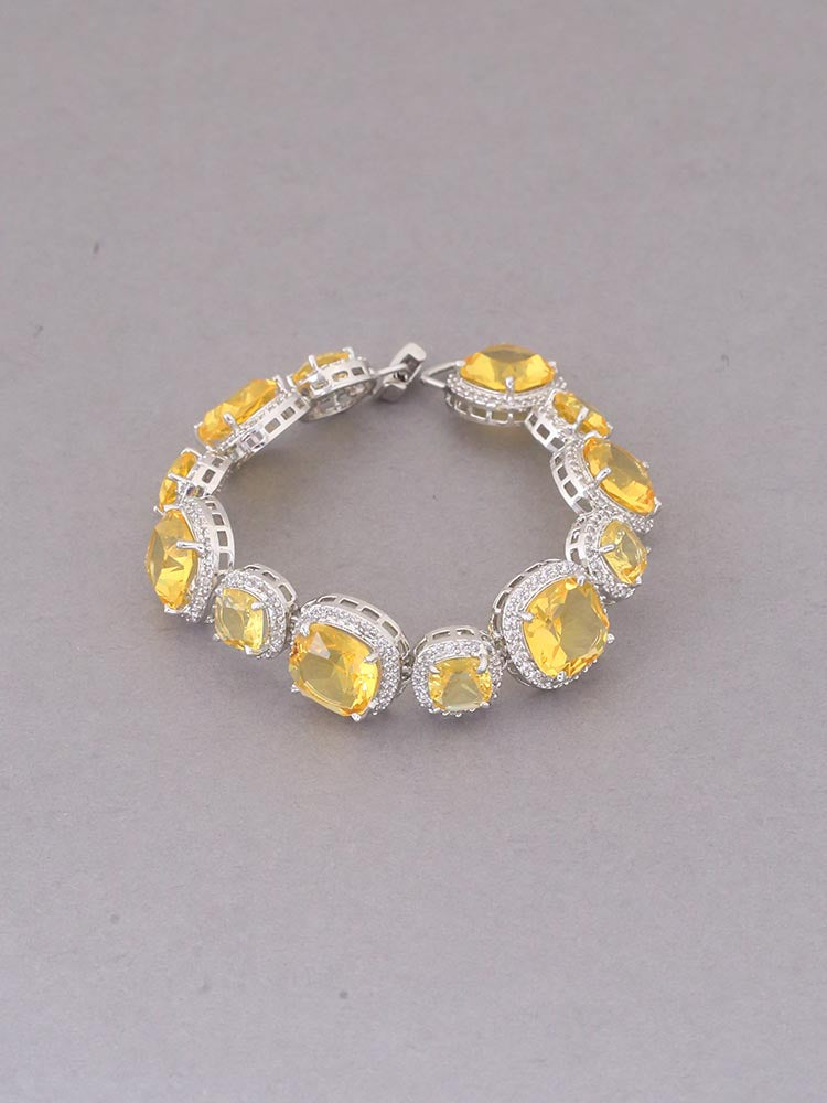 Yellow Banny Zirconia Bracelet
