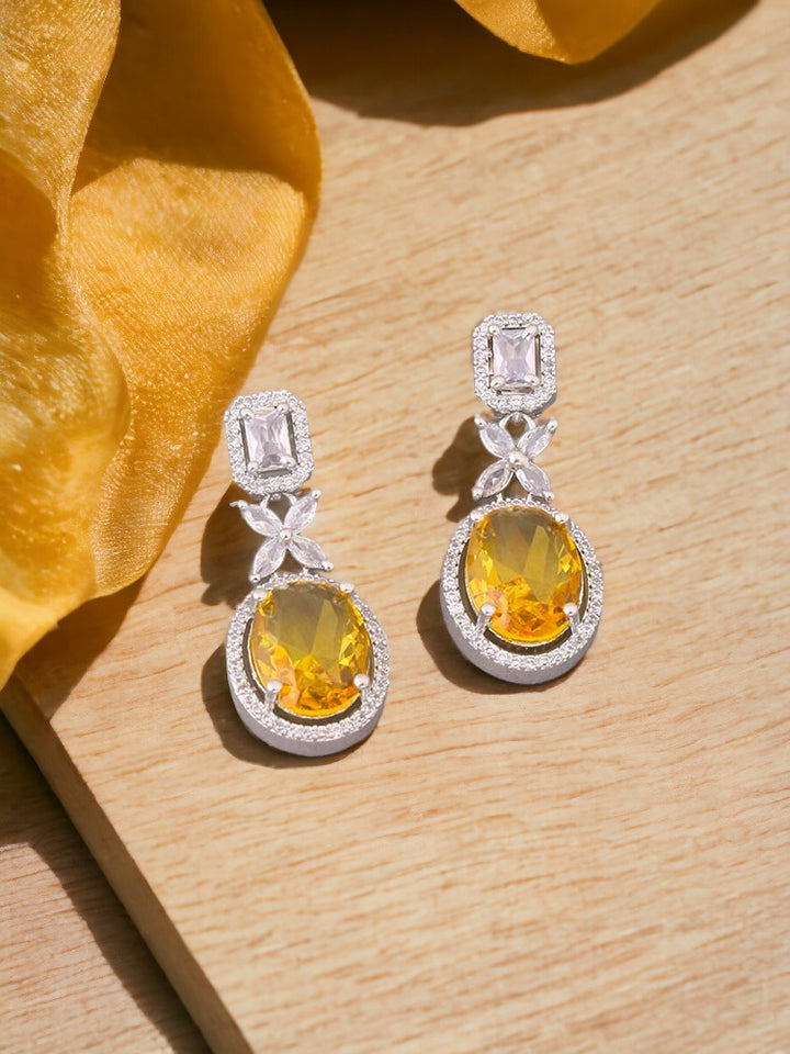 Yellow Icardi Zirconia Danglers