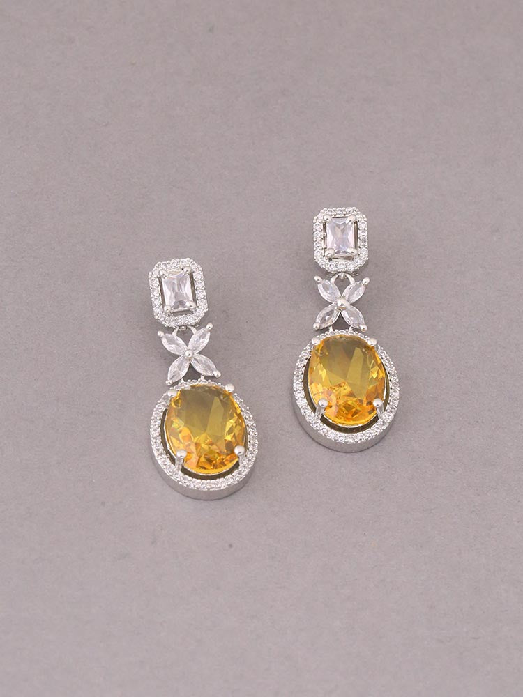 Yellow Icardi Zirconia Danglers
