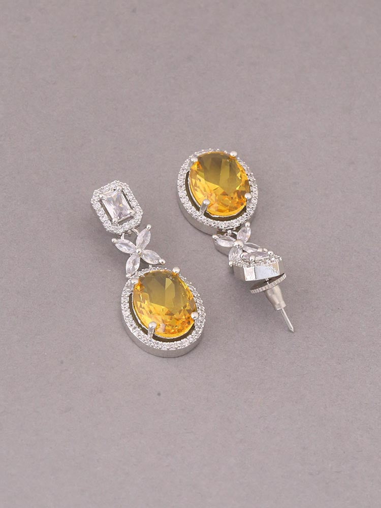 Yellow Icardi Zirconia Danglers