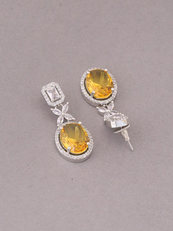 Yellow Icardi Zirconia Danglers