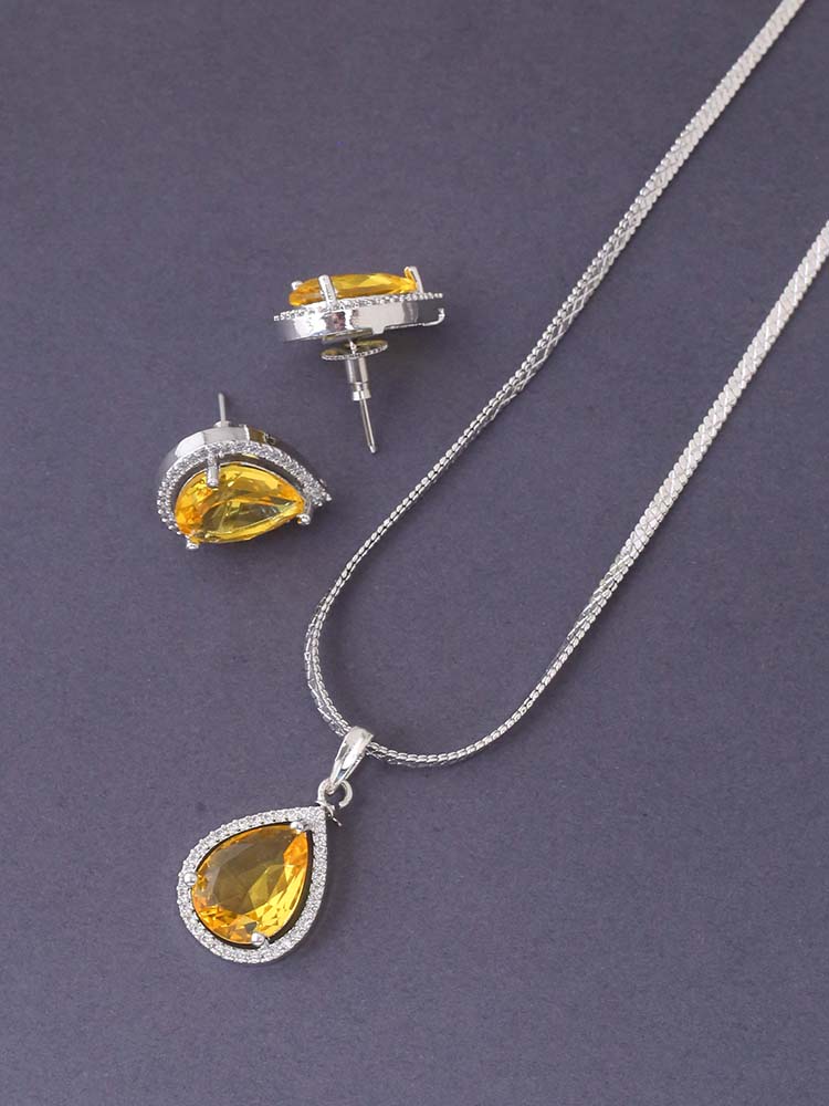 Lemon Periera Pendant Set