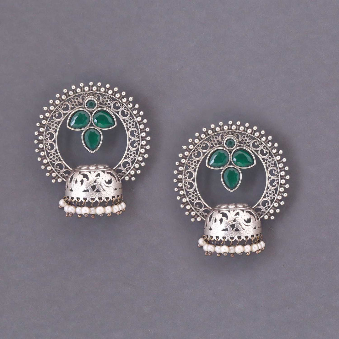 Antique Yomna Oxidised Danglers