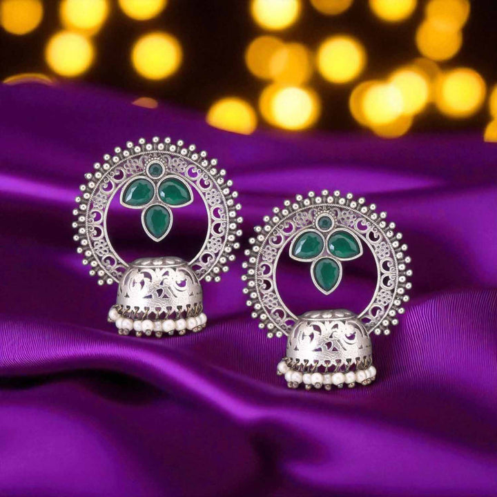 Antique Yomna Oxidised Danglers